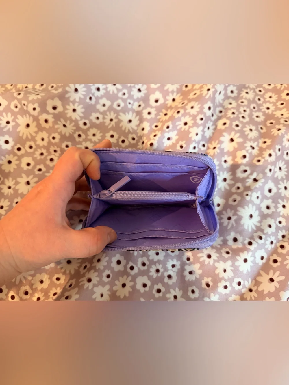 Vera Bradley Lilac Floral Zip Wallet